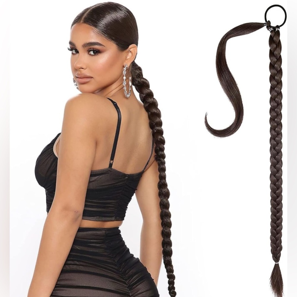 24-inch Medium Brown Ponytail Extension